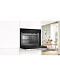 Bosch CEG732XB1B Series 8 Built-In Microwave with Grill - Black - GRADED