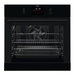 AEG SteamBake BPK355061B Electric Pyrolytic Oven - Black - EX-Display