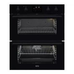 AEG SurroundCook DUB535060B Electric Built-under Double Oven - Black - Ex-Display