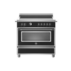 Bertazzoni HER95I1ENET Heritage 90cm Range Cooker Single Oven Induction Matt Black
