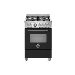 Bertazzoni MAS64L1ENEC Master 60cm Range Cooker Single Oven Dual Fuel Matt Black