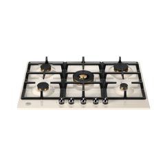 Bertazzoni P755CHERAX Heritage Series 75cm Gas hob with Wok burner Ivory Chrome
