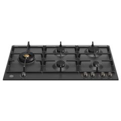 Bertazzoni P905LPRONE Pro Series 90cm Gas Hob with Left Wok Burner Matt black