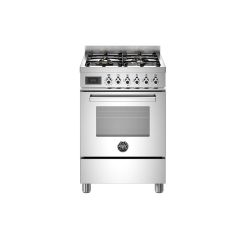 Bertazzoni PRO64L1EXT Professional 60cm Range Cooker Single Oven Dual Fuel Stainless Steel