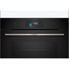 Bosch Series 8 CSG7584B1 Compact Oven with Steam Function - Black - Ex-Display