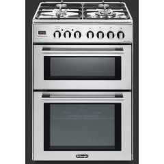Delonghi DDC 606-DF-1 60Cm Freestanding (Dual Fuel) Double Cavity Cooker - Stainless Steel