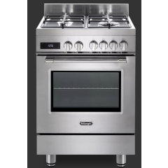 Delonghi DSC 626-MF 60cm Single Cavity Multifunction Dual Fuel Cooker - Stainless Steel