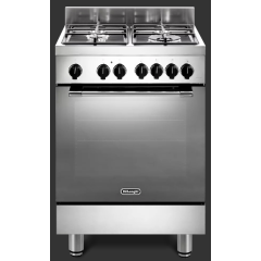 Delonghi DSC 626-MLX-1 60cm Single Cavity Multifunction Dual Fuel Cooker – Bright Steel