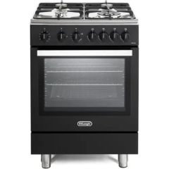 DeLonghi DSC 626G-1 4-Burner 60cm Single Cavity Gas Cooker - Black