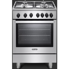 Delonghi Dsc 626G-1 4-Burner 60cm Single Cavity Gas Cooker - Stainless Steel