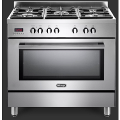 Delonghi DSR 917 DFM   Modern 90cm (Dual Fuel) Single Cavity Multifunction Range Cooker - STAINLESS 