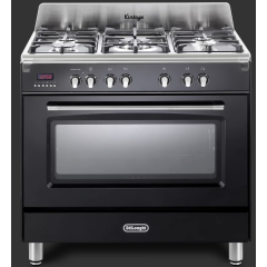 Delonghi DVRS 916-DF/BL Vintage 90cm (Dual Fuel) Single Cavity Range Cooker - Black