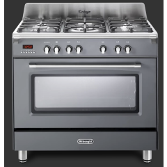 Delonghi DVRS 916-DF/SLATE Vintage 90cm (Dual Fuel) Single Cavity Range Cooker - Slate Grey