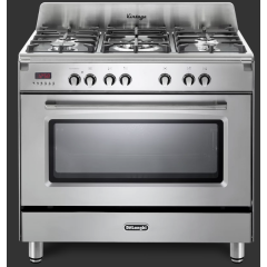 Delonghi DVRS 916-DF/SS Vintage 90cm (Dual Fuel) Single Cavity Range Cooker - Stainless Steel