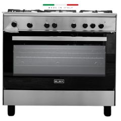 Elba ESC90GAS 90cm Italian Gas Range Cooker Stainless Steel &ndash; Front View