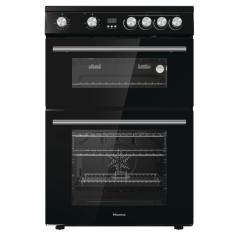 Hisense HDE3211BWUK Ceramic Electric Cooker with Double Oven - Graded