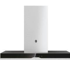 Hoover H500 90cm T-Shape Chimney Cooker Hood Black/Stainless Steel HTS9CBK5XWIFI