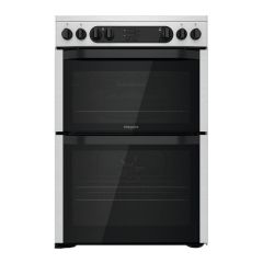HOTPOINT Multiflow HDM67V8D2CX 60 cm Electric Ceramic Cooker - Stainless Steel -Graded
