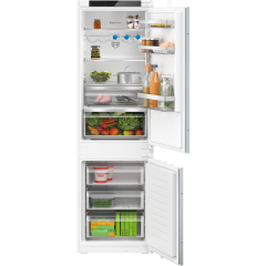 KIN86VSE0G, Built-in fridge-freezer with freezer at bottom