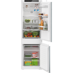 KIV86VSE0G, Built-in fridge-freezer with freezer at bottom