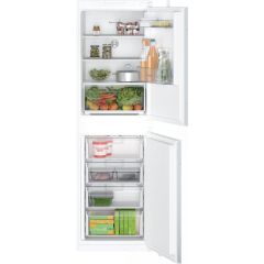 KIN85NSE0G, Built-in fridge-freezer with freezer at bottom