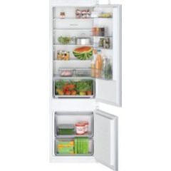 KIV87NSE0G, Built-in fridge-freezer with freezer at bottom
