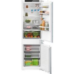 KIN86VFE0G, Built-in fridge-freezer with freezer at bottom