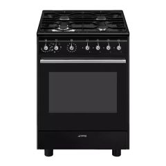SMEG Concert CX61GMBL 60 cm Dual Fuel Cooker - Black - GRADED