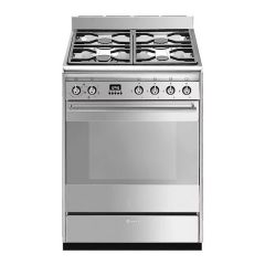 SMEG SUK61MX9 60 cm Dual Fuel Cooker - Stainless Steel - Graded