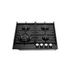 Teknix SCGH61B Gas Hob 60Cm Black Glass Teknix 