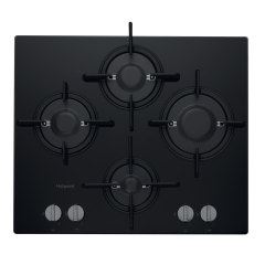Hotpoint FTGHG 641 D/H BK Gas Hob - Black