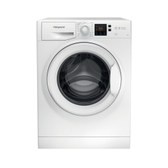 Hotpoint Anti-stain Washing Machine - White - 7kg - 1400rpm - D Rated - NSWF 743U W UK N