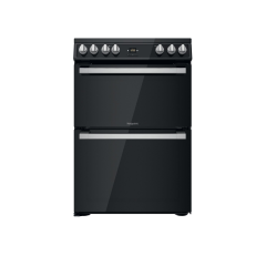 Hotpoint HDT67V9H2CB/UK Ceramic Double Cooker - Black