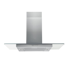 Hotpoint UIF 9.3F LB X 90cm Chimney Island Cooker Hood - Stainless Steel