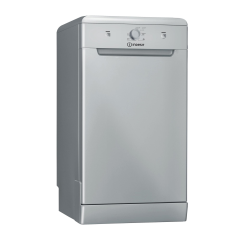 Indesit Slimline DF9E 1B10 S UK Freestanding Dishwasher - Silver