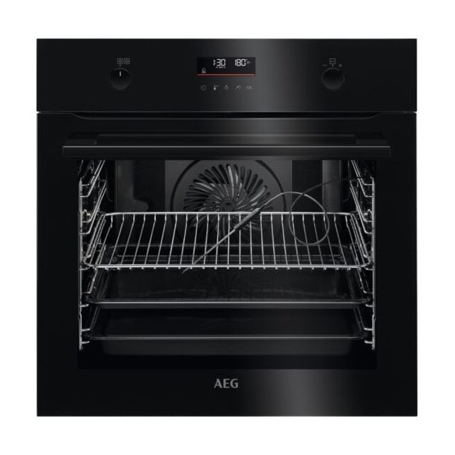 AEG BPK556260B 6000 Steambake Pyrolytic Integrated Oven - Black - EX-Display