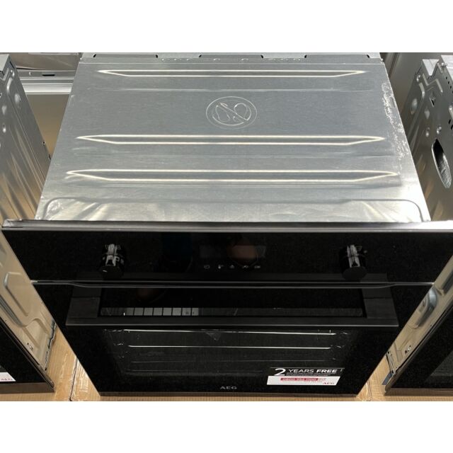 AEG BPK556260B 6000 Steambake Pyrolytic Integrated Oven - Black - EX-Display