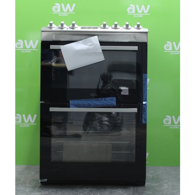 AEG 6000 SteamBake CCX6740ACM 60 cm Electric Ceramic Cooker - Stainless Steel - Ex-Display