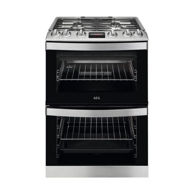 AEG CGB6130ACM 60 cm Gas Cooker - Stainless Steel & Black - Graded