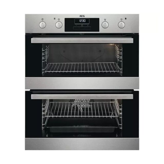 AEG SurroundCook DUB331110M Electric Built-under Double Oven - Stainless Steel - Ex-Display