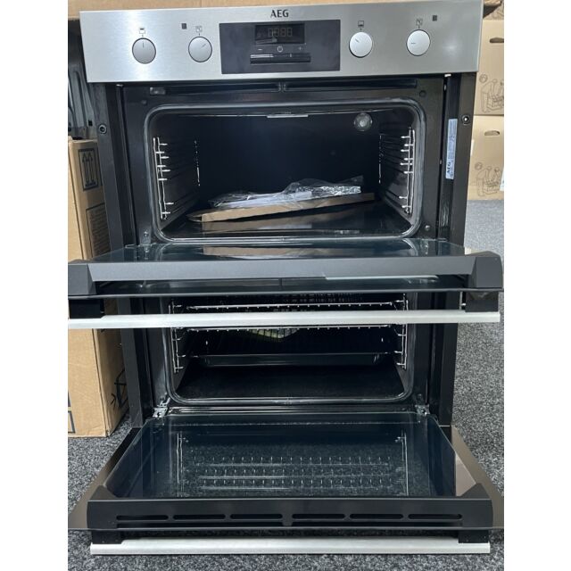 AEG SurroundCook DUB331110M Electric Built-under Double Oven - Stainless Steel - Ex-Display
