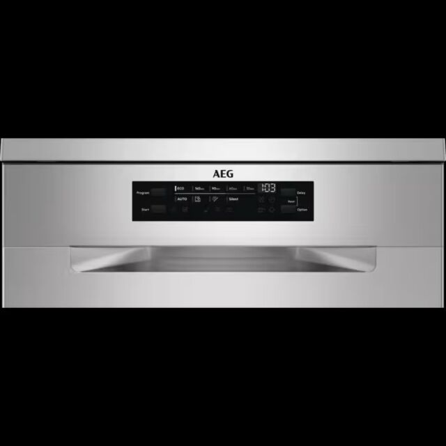AEG FFB73727PM Full Size Dishwasher -15 Place Settings - Stainless Steel - D Rated