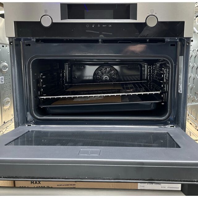 AEG CombiQuick KME565060M Built-in Combination Microwave - Stainless Steel - Ex-Display