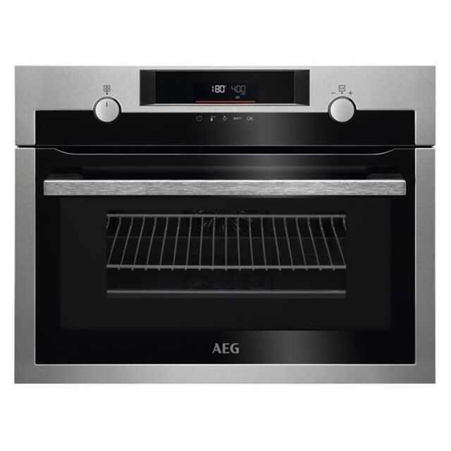 AEG CombiQuick KME565060M Built-in Combination Microwave - Stainless Steel - Ex-Display