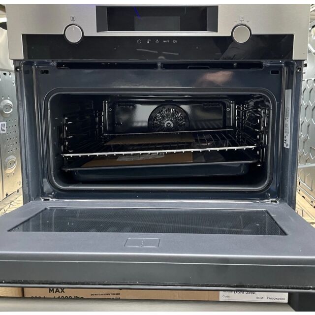 AEG CombiQuick KME565060M Built-in Combination Microwave - Stainless Steel - Ex-Display
