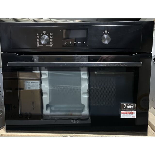 AEG KMX365060B Built-in Combination Microwave - Black - EX-Display