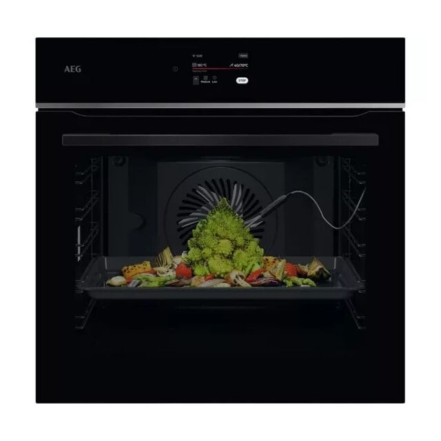 AEG TE7PB731AB Single Built-In Electric Pyrolytic Oven - Black - Ex-Display