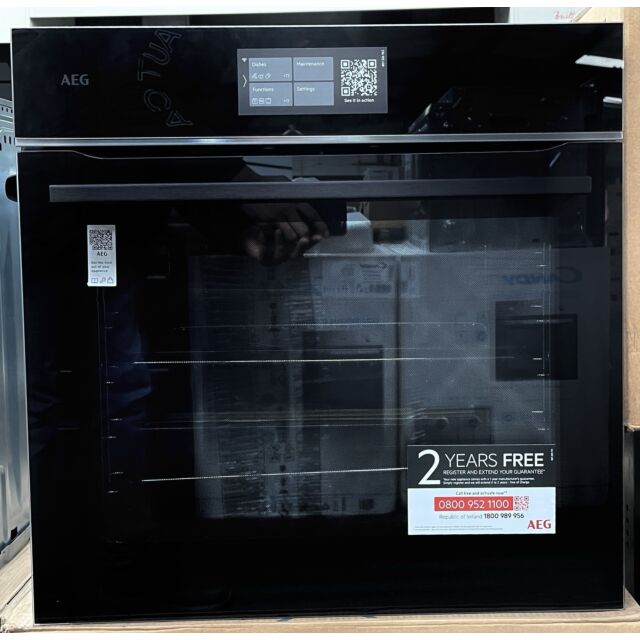 AEG TE7PB731AB Single Built-In Electric Pyrolytic Oven - Black - Ex-Display