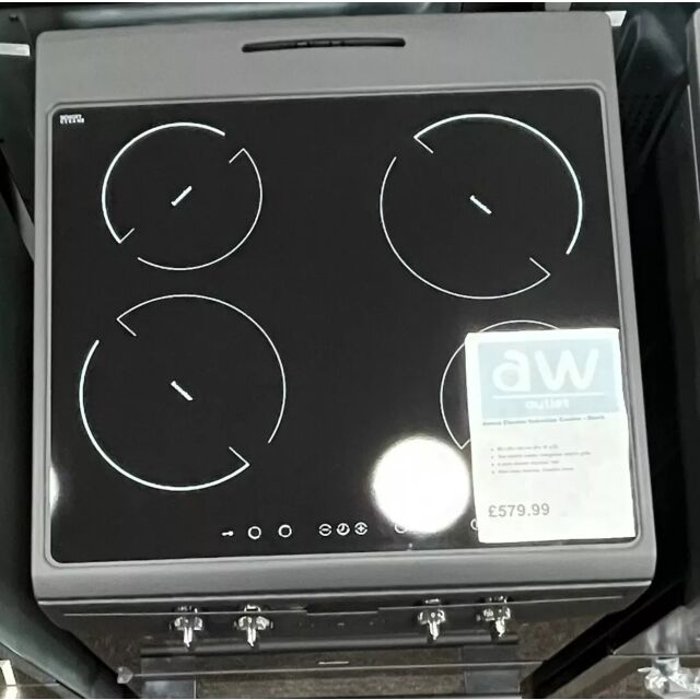 Amica AFN6550MB 60cm Freestanding Twin Cavity Induction Cooker - Graded