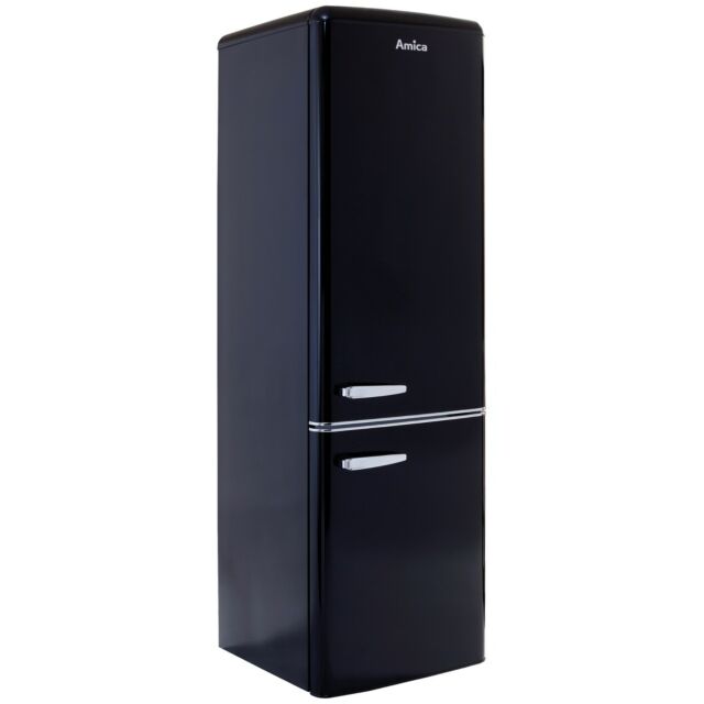 Amica FKR29653B 181cm High 70/30 Freestanding Fridge Freezer - Black